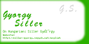 gyorgy siller business card